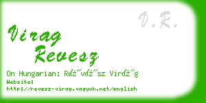 virag revesz business card